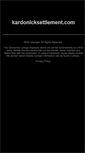 Mobile Screenshot of kardonicksettlement.com